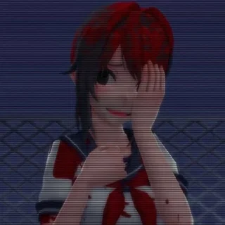 🩸 emoji 🔪-Ayano Aishi-🔪 Telegram sticker 10 of 38
