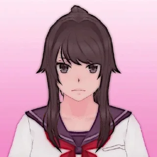 ☹️ emoji 🔪-Ayano Aishi-🔪 Telegram sticker 14 of 38