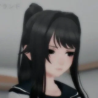 😞 emoji 🔪-Ayano Aishi-🔪 Telegram sticker 4 of 38