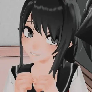 😁 emoji 🔪-Ayano Aishi-🔪 Telegram sticker 8 of 38
