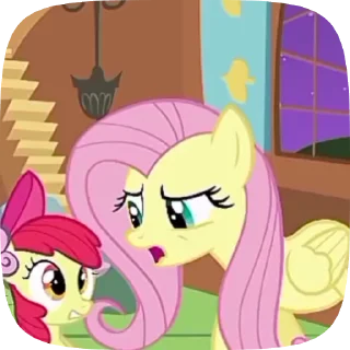 😠 emoji Fluttershy Telegram sticker 20 of 42