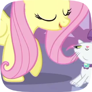 🐈 emoji Fluttershy Telegram sticker 3 of 42
