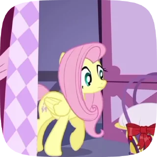 🌟 emoji Fluttershy Telegram sticker 1 of 42