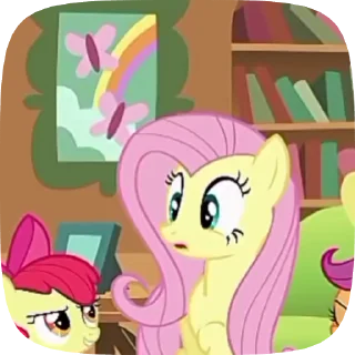 😳 emoji Fluttershy Telegram sticker 19 of 42