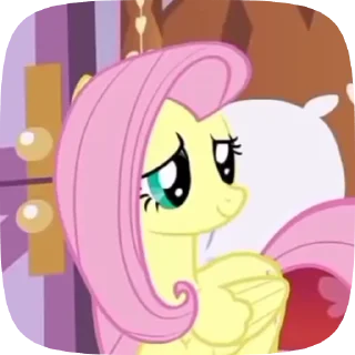 😅 emoji Fluttershy Telegram sticker 6 of 42
