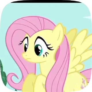 😟 emoji Fluttershy Telegram sticker 16 of 42