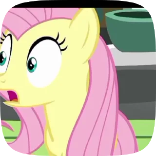 🌟 emoji Fluttershy Telegram sticker 24 of 42