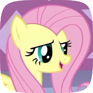 😃 emoji Fluttershy Telegram sticker 12 of 42