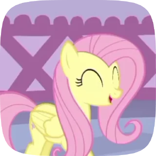 😃 emoji Fluttershy Telegram sticker 13 of 42