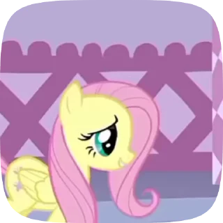 😅 emoji Fluttershy Telegram sticker 11 of 42