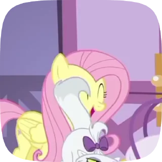 🤣 emoji Fluttershy Telegram sticker 4 of 42