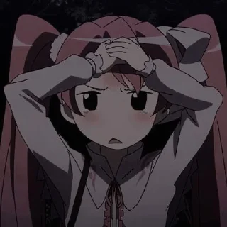 😑 emoji akame ga kill Telegram sticker 12 of 79