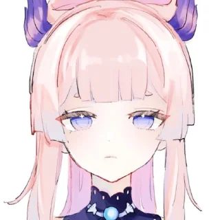 😕 emoji Kokomi by @kiyunya Telegram sticker 15 of 57