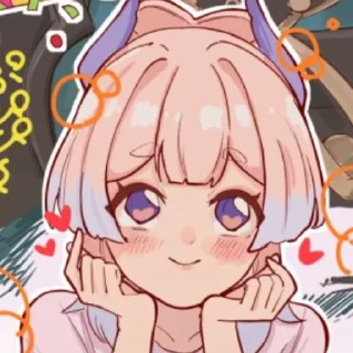 🥰 emoji Kokomi by @kiyunya Telegram sticker 12 of 57