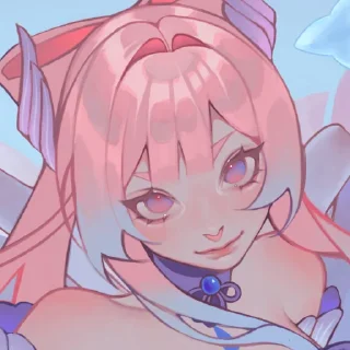 😏 emoji Kokomi by @kiyunya Telegram sticker 20 of 57