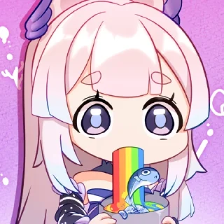 🤢 emoji Kokomi by @kiyunya Telegram sticker 3 of 57