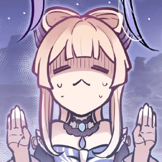 😥 emoji Kokomi by @kiyunya Telegram sticker 23 of 57