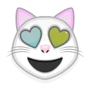 Sticker from White cat emoji