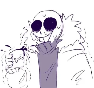 Sticker from anxiety sans pack (by boo)