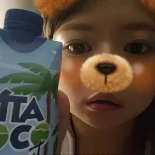 Sticker from bear twice