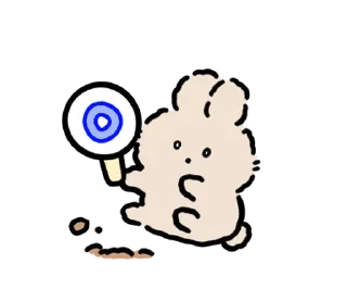 ✉️ emoji baby rabbits | @softsticks Telegram sticker 12 of 24