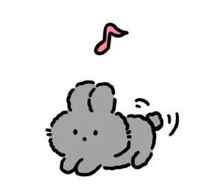 ✉️ emoji baby rabbits | @softsticks Telegram sticker 3 of 24