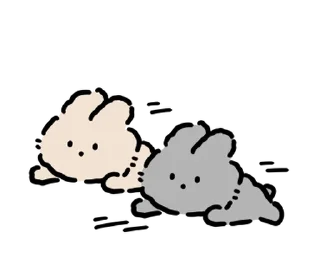 ✉️ emoji baby rabbits | @softsticks Telegram sticker 9 of 24