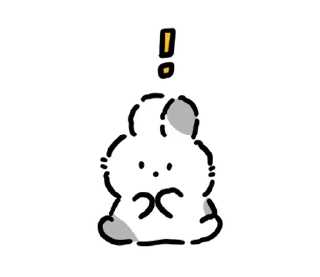 ✉️ emoji baby rabbits | @softsticks Telegram sticker 17 of 24