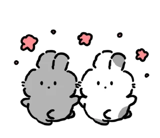 ✉️ emoji baby rabbits | @softsticks Telegram sticker 6 of 24