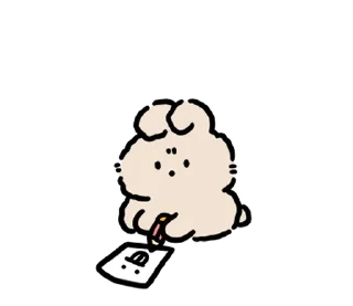 ✉️ emoji baby rabbits | @softsticks Telegram sticker 14 of 24