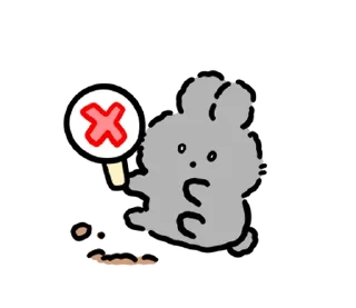 ✉️ emoji baby rabbits | @softsticks Telegram sticker 13 of 24