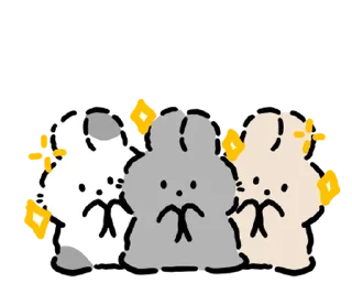 ✉️ emoji baby rabbits | @softsticks Telegram sticker 2 of 24