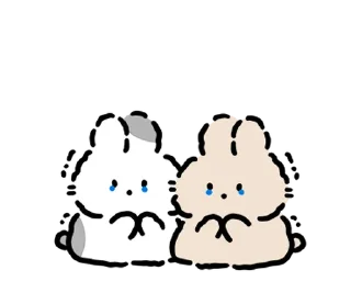 ✉️ emoji baby rabbits | @softsticks Telegram sticker 5 of 24