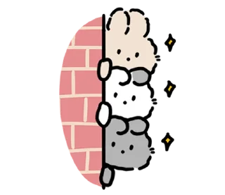 ✉️ emoji baby rabbits | @softsticks Telegram sticker 24 of 24