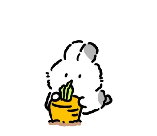 ✉️ emoji baby rabbits | @softsticks Telegram sticker 1 of 24