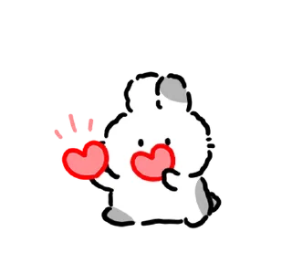 ✉️ emoji baby rabbits | @softsticks Telegram sticker 19 of 24