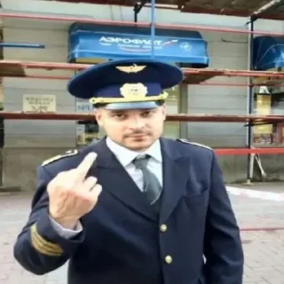 Sticker from шпак дебилов...