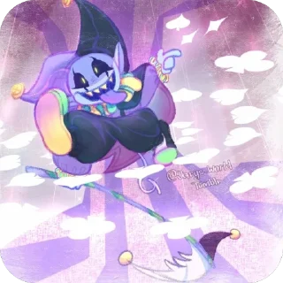 Sticker from 🤡Jevil🤡 @UndertaleDeltaruneStickersArts