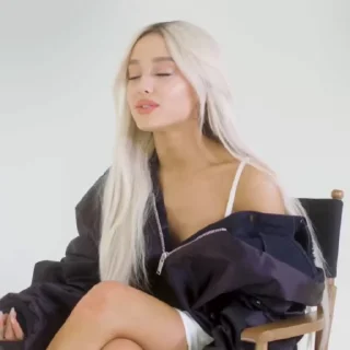Sticker from Ariana Grande platinum by @bluebanesters