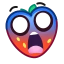 😱 emoji Strawberry Emoji @xkysluv Telegram sticker 19 of 56