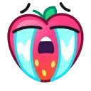 😭 emoji Strawberry Emoji @xkysluv Telegram sticker 17 of 56