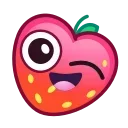 😉 emoji Strawberry Emoji @xkysluv Telegram sticker 7 of 56