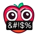 🤬 emoji Strawberry Emoji @xkysluv Telegram sticker 18 of 56