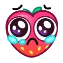 🥺 emoji Strawberry Emoji @xkysluv Telegram sticker 16 of 56