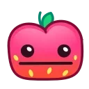 😐 emoji Strawberry Emoji @xkysluv Telegram sticker 22 of 56