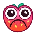 ☹️ emoji Strawberry Emoji @xkysluv Telegram sticker 15 of 56