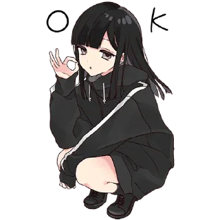👌 emoji Юродура-чан 6 @nyasticks Telegram sticker 1 of 26