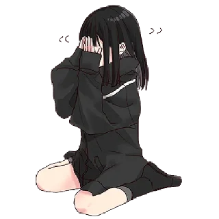 😔 emoji Юродура-чан 6 @nyasticks Telegram sticker 19 of 26