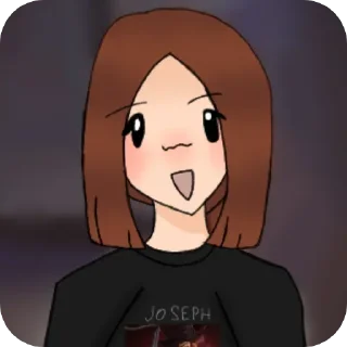 😁 emoji Akira's wife (Nadya) няманяма  хапахапа Telegram sticker 12 of 33