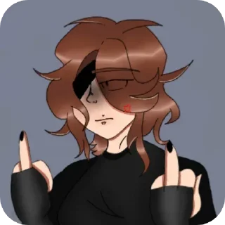 😡 emoji Akira's wife (Nadya) няманяма  хапахапа Telegram sticker 16 of 33